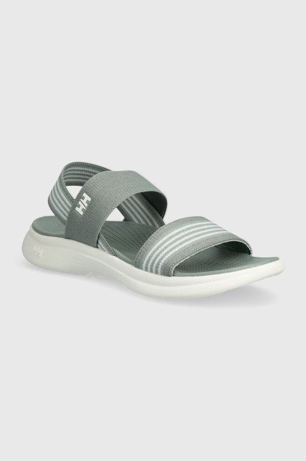 Helly Hansen Sandale Helly Hansen Risor za žene, boja: zelena, s platformom