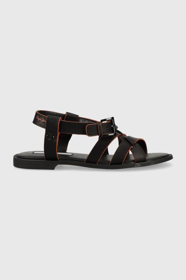 Pepe Jeans Sandale Pepe Jeans HAYES za žene, boja: crna, PLS90573