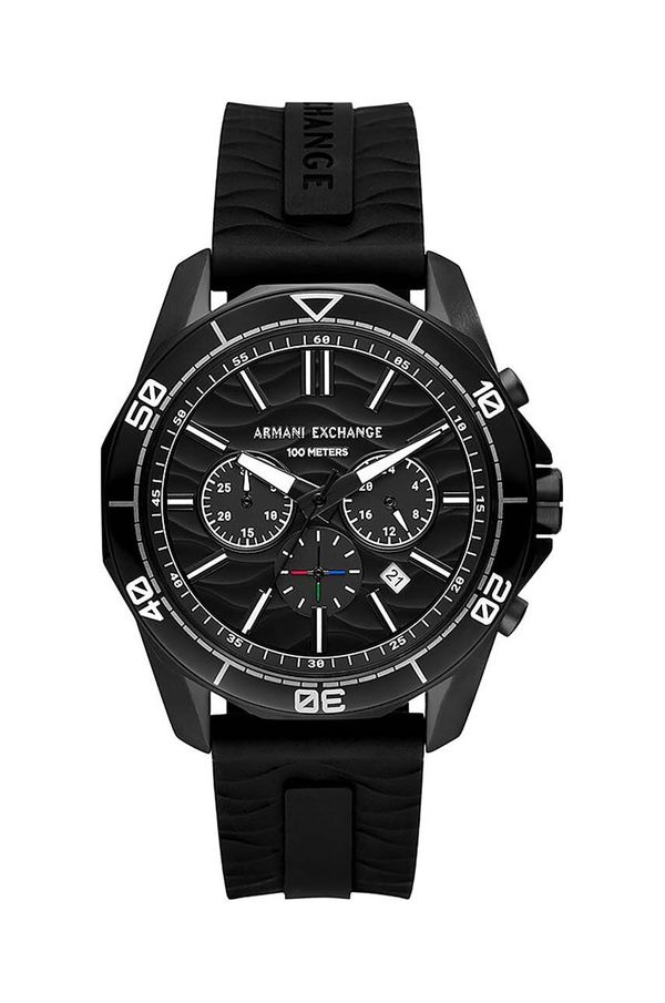 Armani Exchange Sat Armani Exchange AX1961 za muškarce, boja: crna