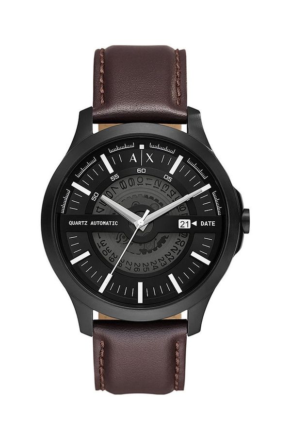 Armani Exchange Sat Armani Exchange za muškarce, boja: crna