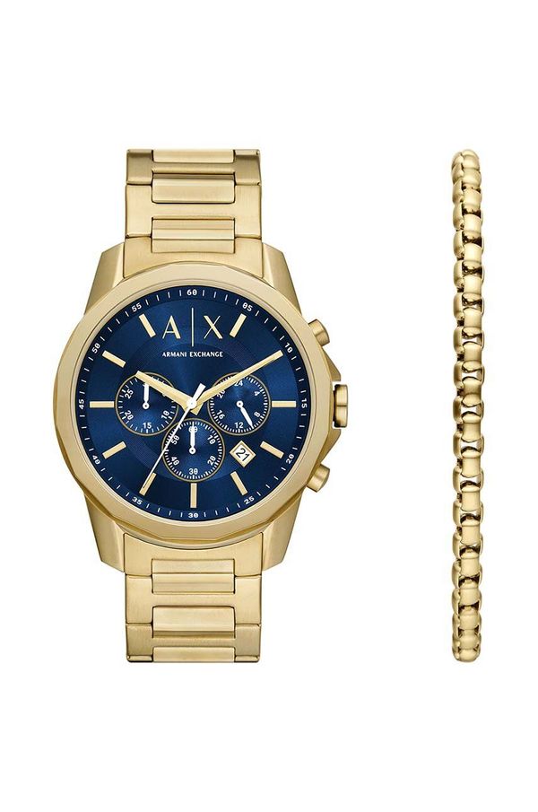 Armani Exchange Sat Armani Exchange za muškarce, boja: zlatna