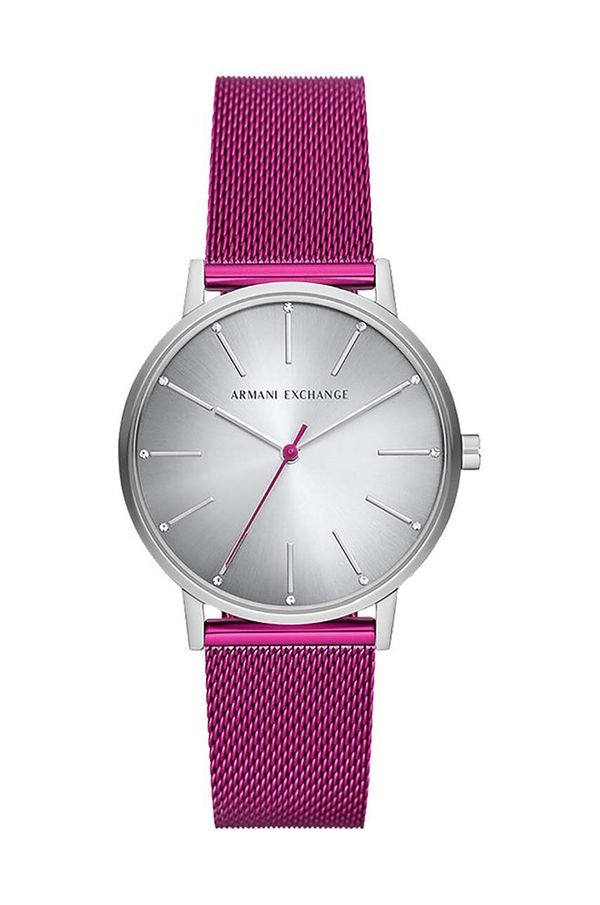 Armani Exchange Sat Armani Exchange za žene, boja: ružičasta