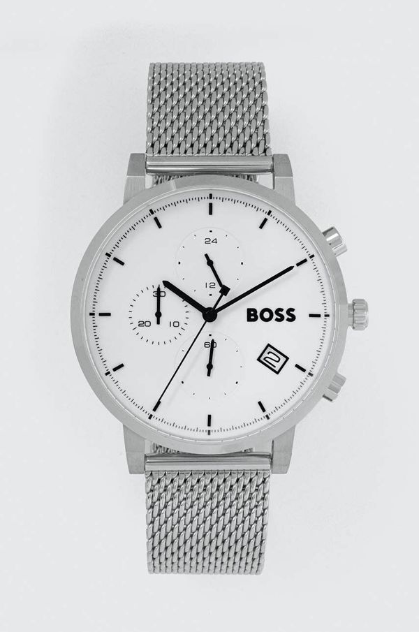 Boss Sat BOSS za muškarce, boja: srebrna