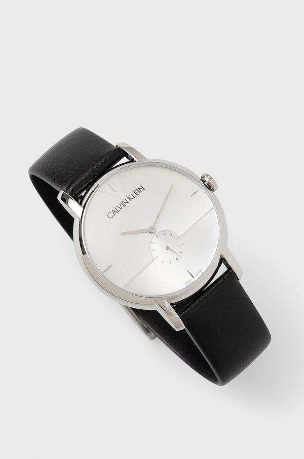 Calvin Klein Sat Calvin Klein K9H2X1C6 za muškarce, boja: srebrna