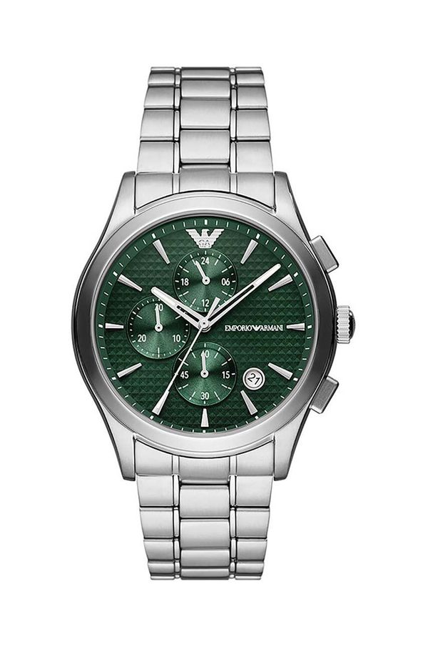 Emporio Armani Sat Emporio Armani za muškarce, boja: srebrna, AR11529