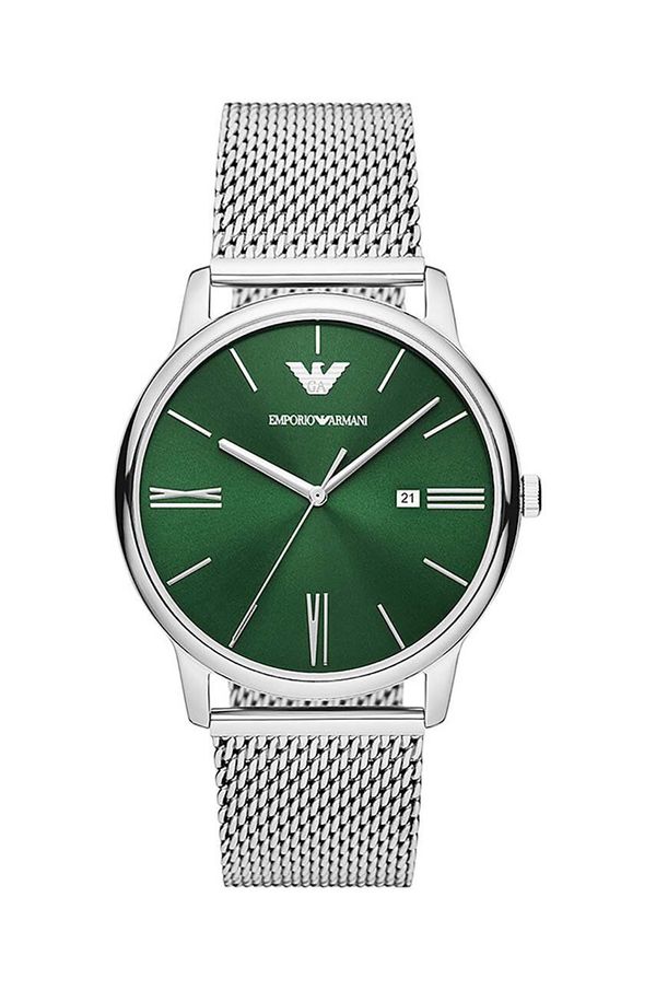 Emporio Armani Sat Emporio Armani za muškarce, boja: srebrna, AR11578