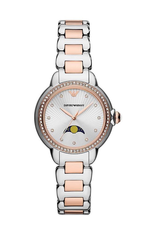 Emporio Armani Sat Emporio Armani za žene, boja: srebrna, AR11567