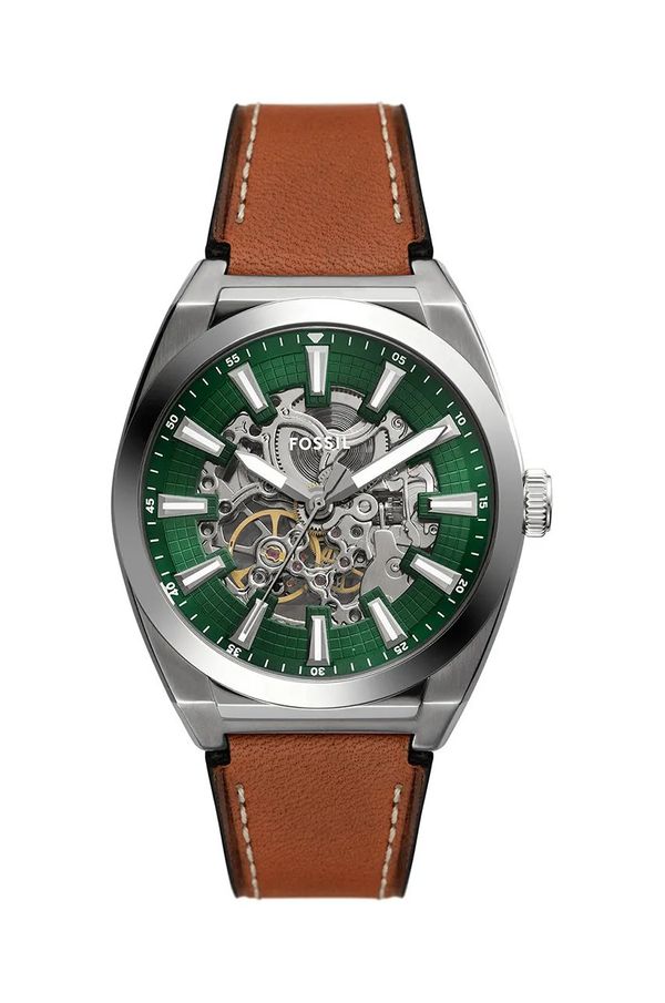 Fossil Sat Fossil EVERETT AUTOMATIC SKELETON za muškarce, boja: smeđa, ME3261
