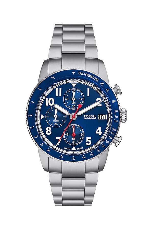 Fossil Sat Fossil FS6047 za muškarce, boja: srebrna