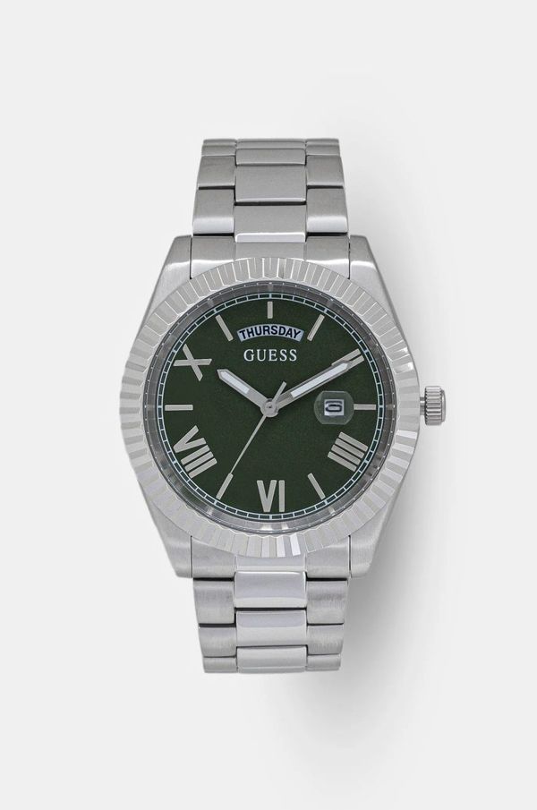Guess Sat Guess za muškarce, boja: srebrna, GW0265G10