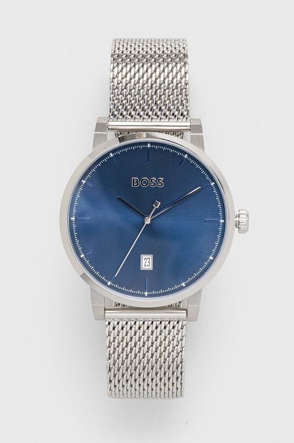 Boss Sat HUGO 1513809 za muškarce, boja: srebrna