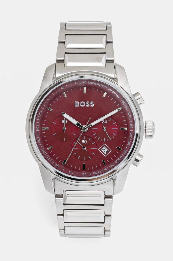 Hugo Boss Sat Hugo Boss za muškarce, boja: srebrna, 1514004