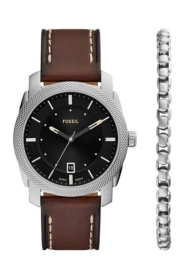 Fossil Sat i narukvica Fossil boja: srebrna, FS6081SET