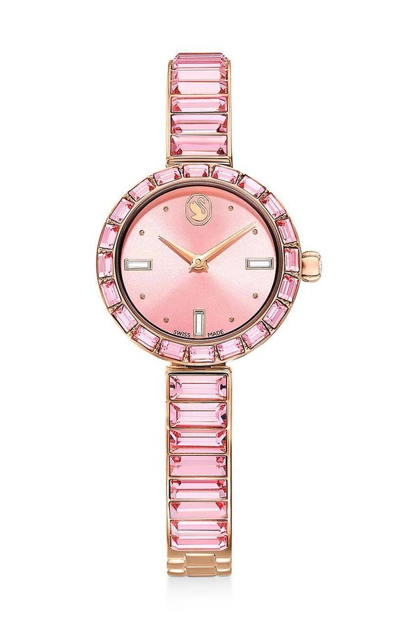 Swarovski Sat Swarovski MATRIX za žene, boja: ružičasta, 5679890