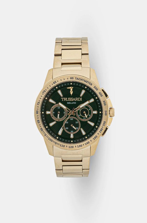 Trussardi Sat Trussardi T-HAWK za muškarce, boja: zlatna, R2453153001