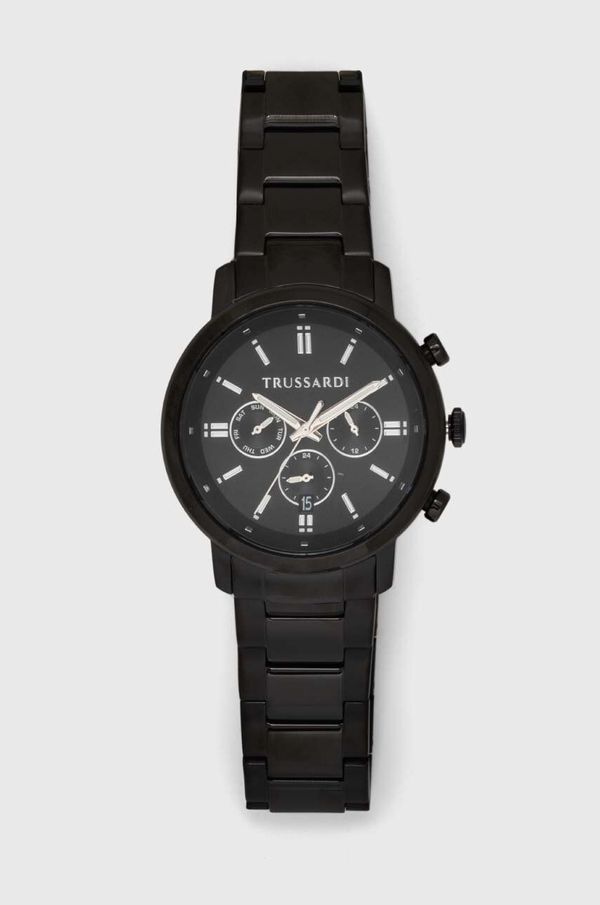 Trussardi Sat Trussardi za muškarce, boja: crna, R2453147011