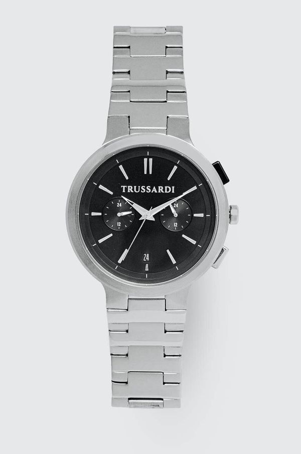 Trussardi Sat Trussardi za muškarce, boja: srebrna, R2453164006