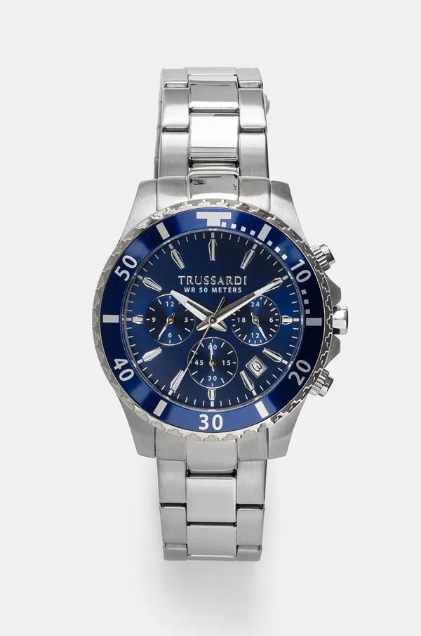 Trussardi Sat Trussardi za muškarce, boja: srebrna, R2453169003