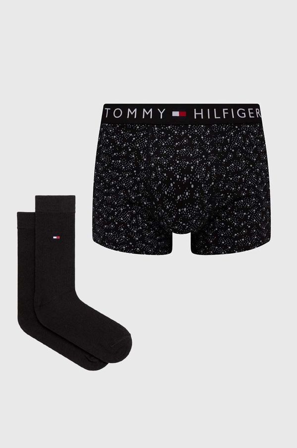 Tommy Hilfiger Set bokserice i čarape Tommy Hilfiger boja: crna