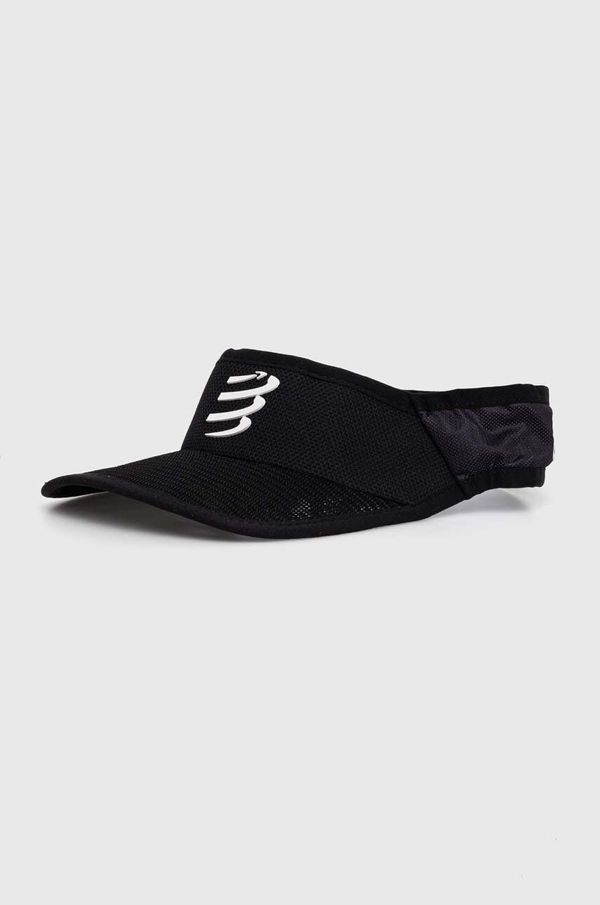 Compressport Šilt Compressport Spiderweb Ultralight Visor boja: crna, s aplikacijom, XHWU3879