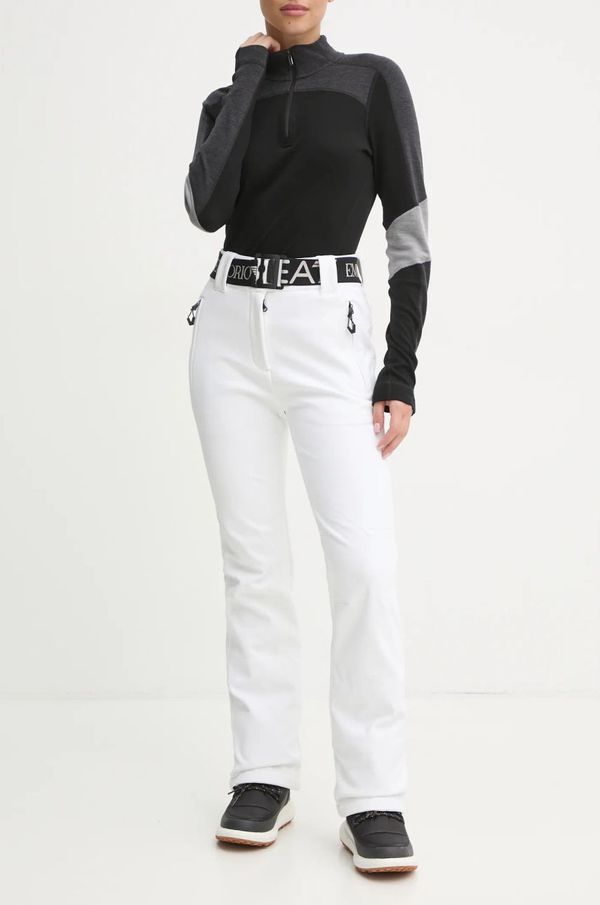 EA7 Emporio Armani Skijaške hlače EA7 Emporio Armani Kitzbuhel High Waisted Softshell boja: bijela, TN8HZ.6DTP03