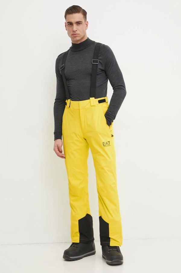 EA7 Emporio Armani Skijaške hlače EA7 Emporio Armani Kitzbuhel Protectum boja: žuta, PNCJZ.6DPP27