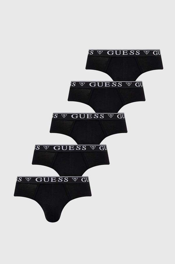 Guess Slip gaćice Guess 5-pack za muškarce, boja: crna, U4YG20 K6YW1