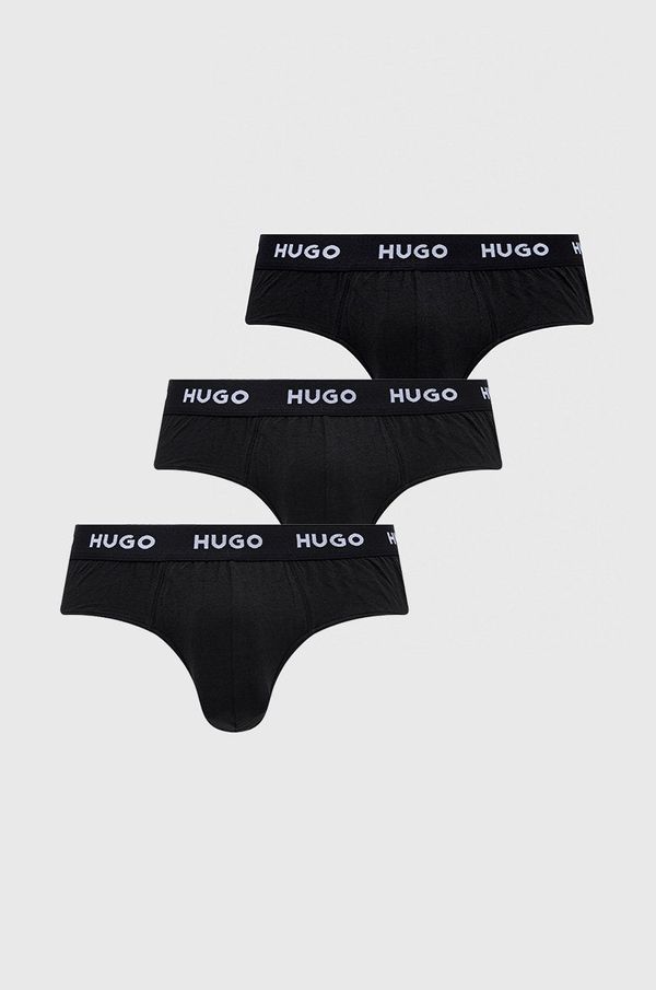 Hugo Slip gaćice HUGO za muškarce, boja: crna