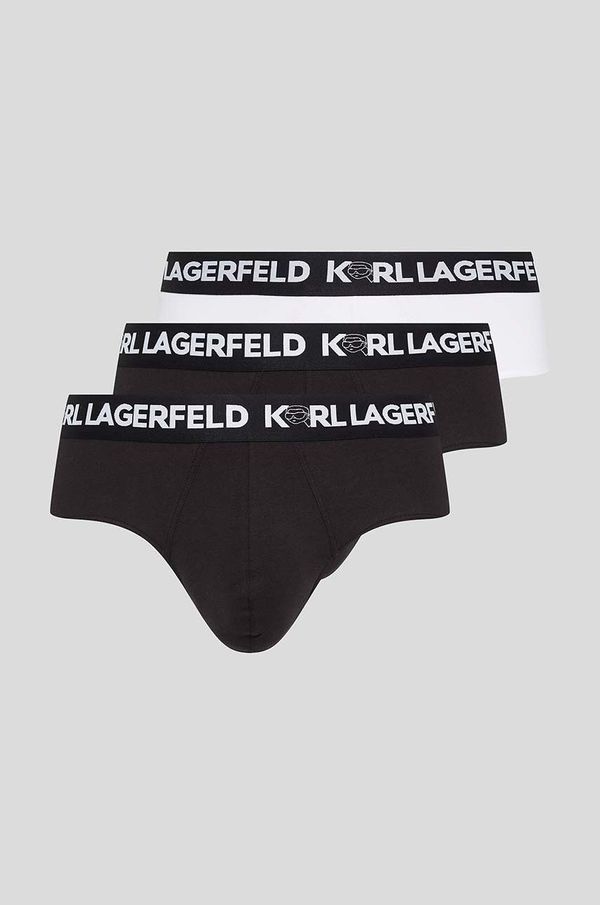 Karl Lagerfeld Slip gaćice Karl Lagerfeld 3-pack za muškarce, boja: crna