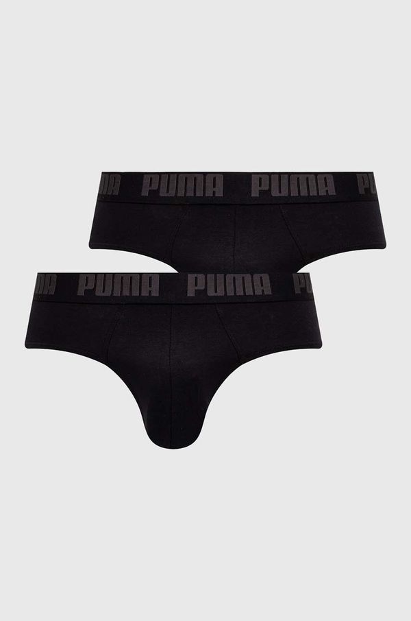Puma Slip gaćice Puma 2-pack za muškarce, boja: crna, 938322