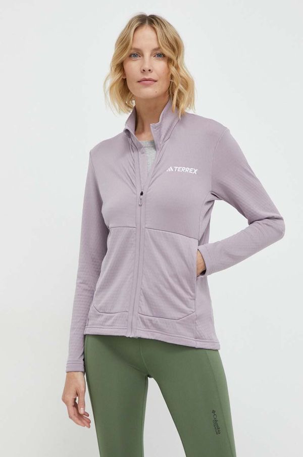 adidas TERREX Sportska dukserica adidas TERREX boja: ljubičasta, bez uzorka IQ3747
