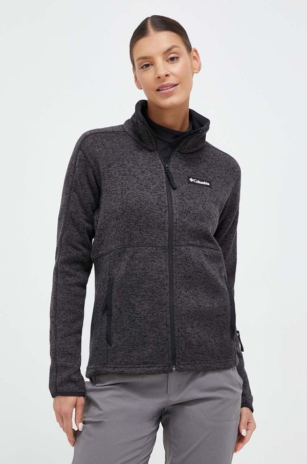 Columbia Sportska dukserica Columbia Sweater Weather boja: crna, melanž