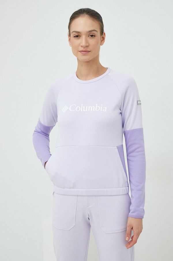 Columbia Sportska dukserica Columbia Windgates boja: ljubičasta, s uzorkom