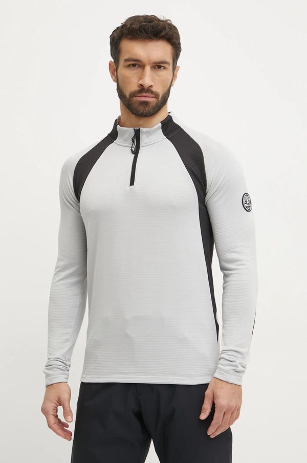 EA7 Emporio Armani Sportska dukserica EA7 Emporio Armani St. Moritz Powerstretch boja: siva, s aplikacijom, PJQXZ.6DPMA5