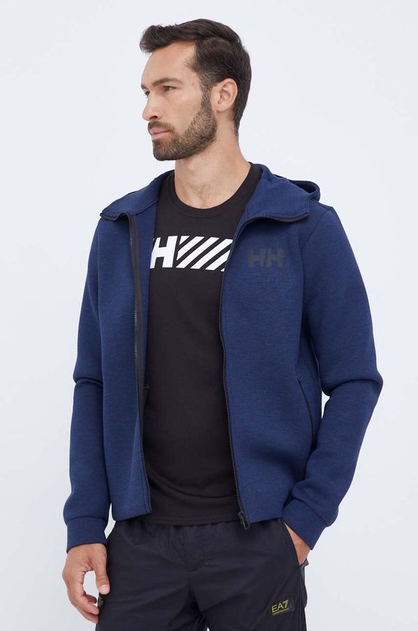 Helly Hansen Sportska dukserica Helly Hansen Hydropower Ocean 2.0 boja: tamno plava, s kapuljačom, tiskom