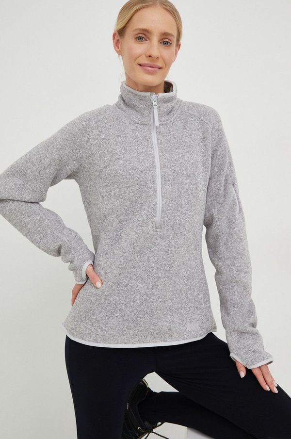 Helly Hansen Sportska dukserica Helly Hansen Varde za žene, boja: siva, melanž