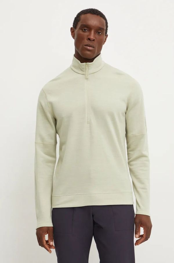 Icebreaker Sportska dukserica Icebreaker Merino 360 Realfleece Elemental boja: bež, s kapuljačom, bez uzorka, IB0A571S01T1