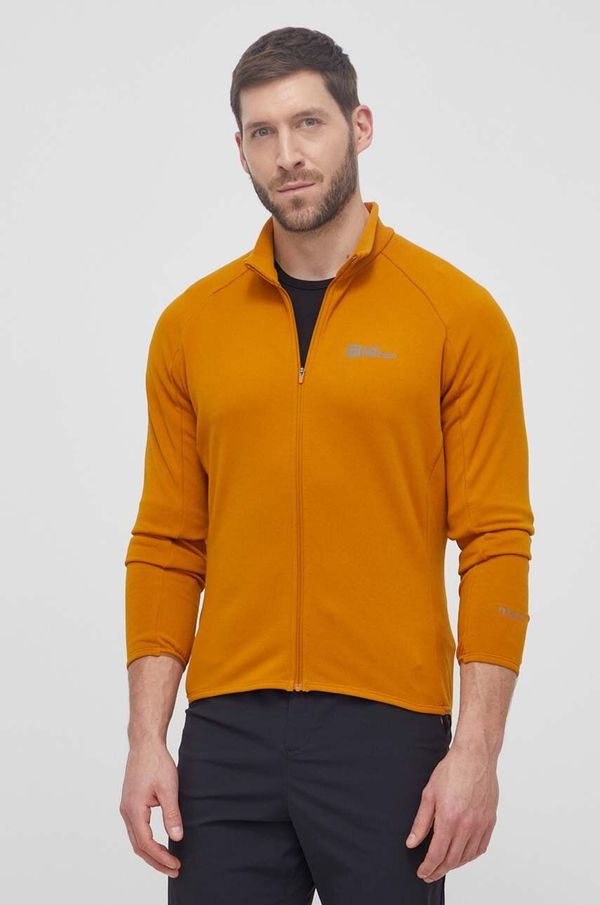 Jack Wolfskin Sportska dukserica Jack Wolfskin Gravex Thermo boja: žuta, bez uzorka, 1711581