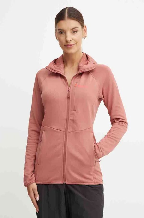 Jack Wolfskin Sportska dukserica Jack Wolfskin Kolbenberg boja: narančasta, s kapuljačom, bez uzorka, 1711072