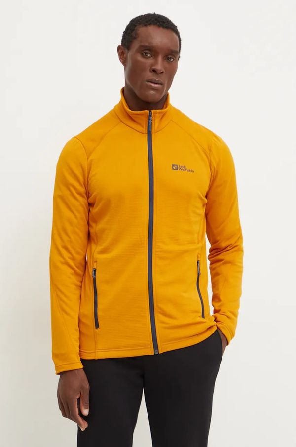 Jack Wolfskin Sportska dukserica Jack Wolfskin Kolbenberg boja: žuta, bez uzorka, 1710521