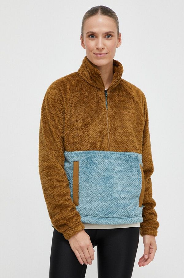 Marmot Sportska dukserica Marmot Homestead Fleece boja: smeđa, s uzorkom