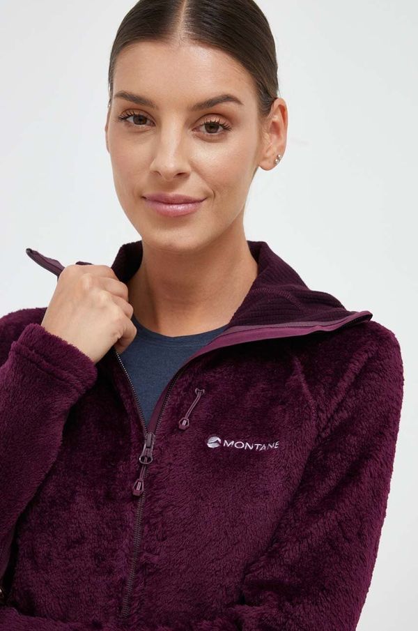 Montane Sportska dukserica Montane Protium XPD boja: ljubičasta, s kapuljačom, bez uzorka