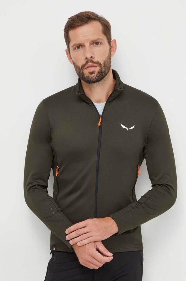 Salewa Sportska dukserica Salewa Puez Polarlite boja: zelena, bez uzorka