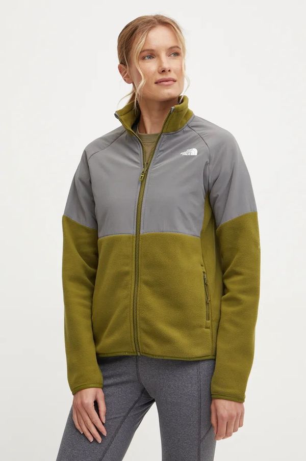 The North Face Sportska dukserica The North Face Glacier Heavyweight boja: zelena, s uzorkom, NF0A89JA4OS1