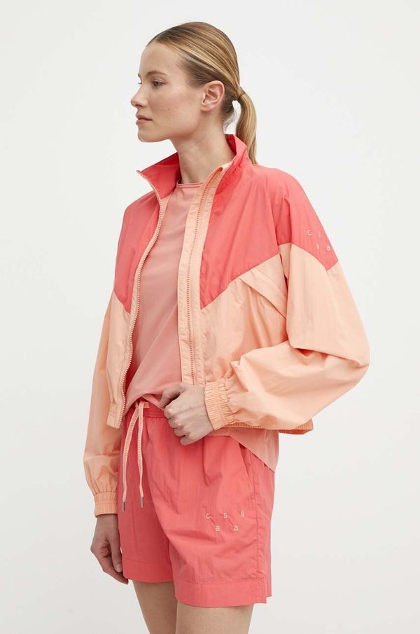 Casall Sportska jakna Casall Color Block boja: narančasta, za prijelazno razdoblje, oversize