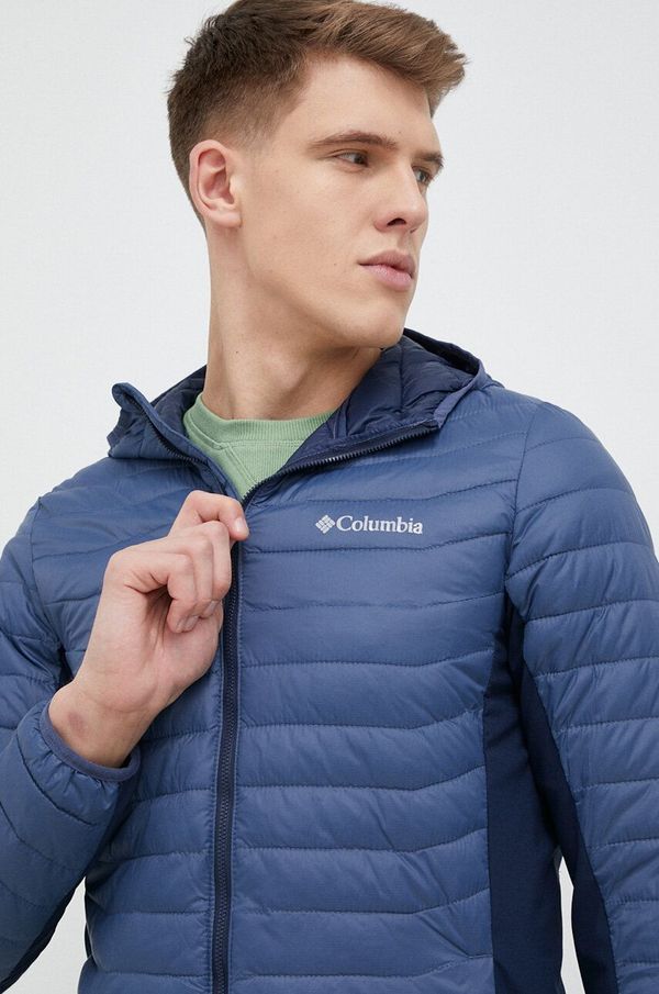Columbia Sportska jakna Columbia Powder Pass boja: tamno plava, za prijelazno razdoblje, 1773271