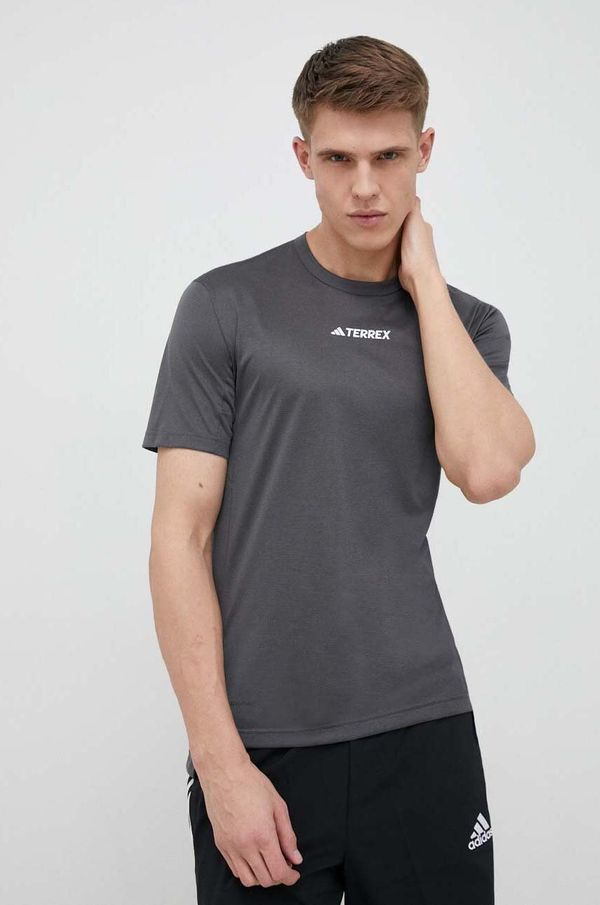 adidas TERREX Sportska majica kratkih rukava adidas TERREX Multi boja: siva, jednobojni model