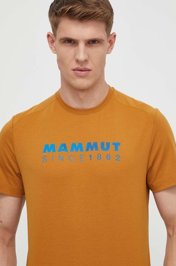 Mammut Sportska majica kratkih rukava Mammut Trovat Logo boja: narančasta, s tiskom
