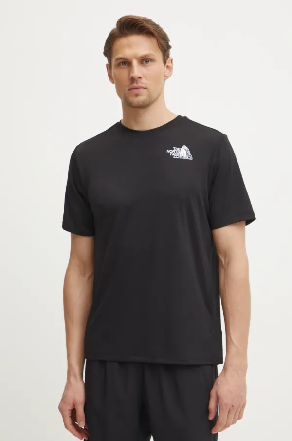 The North Face Sportska majica kratkih rukava The North Face 24/7 boja: crna, s tiskom, NF0A895JJK31
