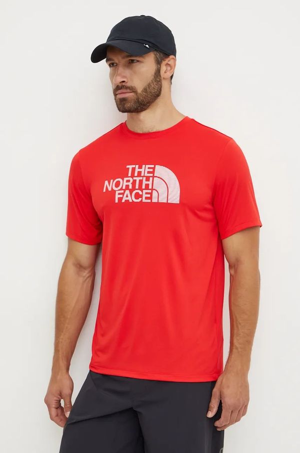 The North Face Sportska majica kratkih rukava The North Face 24/7 Easy boja: crvena, bez uzorka, NF0A895KHCL1